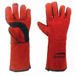 Leather Welding Gloves Leopard