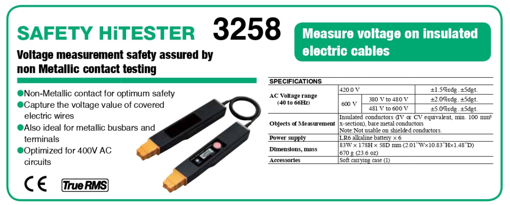 image1896 HIOKI SAFETY HITESTER HIOKI 3258