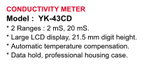 CONDUCTIVITY-METER-LUTRON-YK-43-CD LUTRON CONDUCTIVITY METER MERK LUTRON YK-43 CD