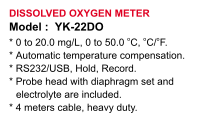 DISSOLVED-OXYGEN-METER-LUTRON-YK-22DO LUTRON DISSOLVED OXYGEN METER MERK LUTRON YK-22DO