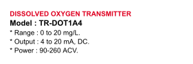 DISSOLVED-OXYGEN-TRANSMITTER-LUTRON-TR-DOT1A4 LUTRON DISSOLVED OXYGEN TRANSMITTER MERK LUTRON TR-DOT1A4