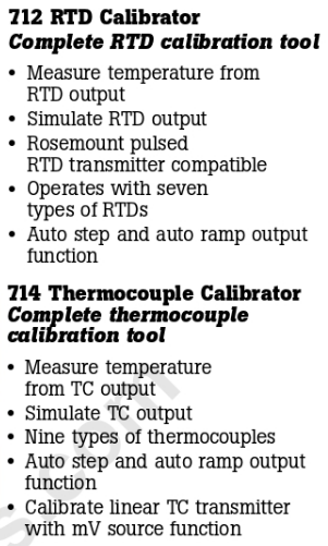g1292-1 FLUKE THERMO CALIBRATOR MERK FLUKE 712 FLUKE 714