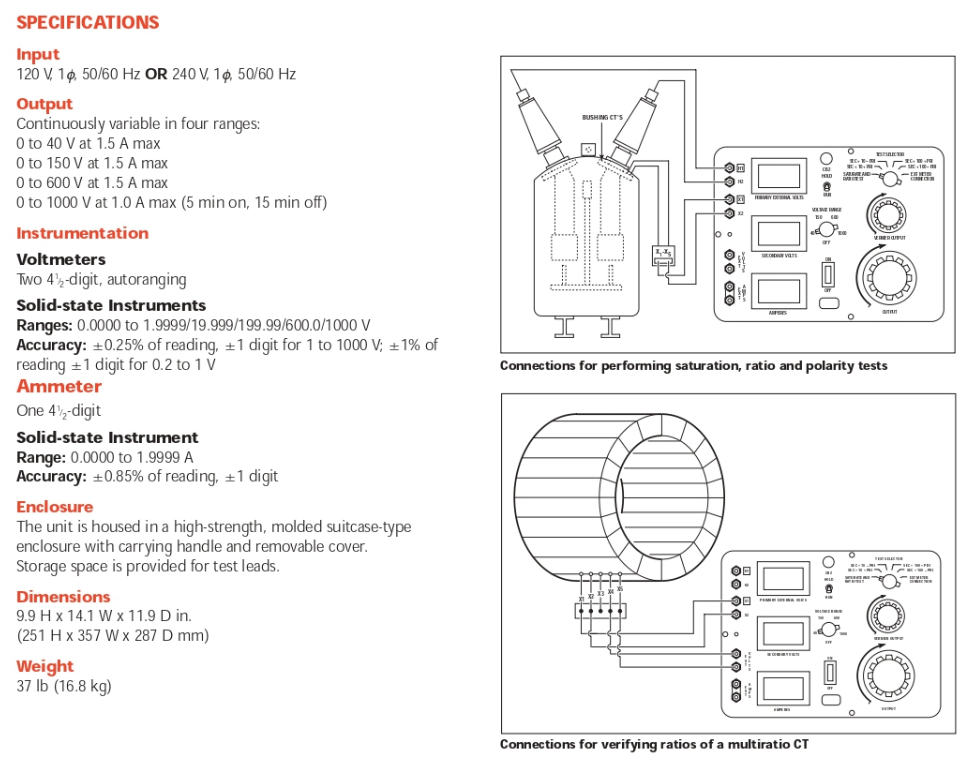 image2043 Megger Current Transformer Excitation Ratio and Polarity Test Set Merk Megger CTER-91