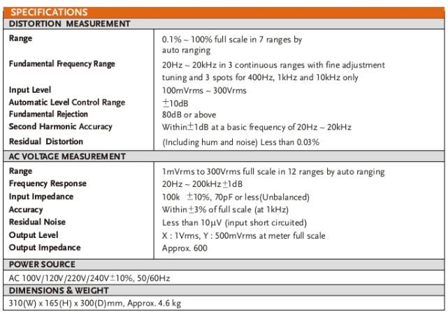 image856 GW Instek Automatic Distortion Meter Merk GW Instek GAD-201G