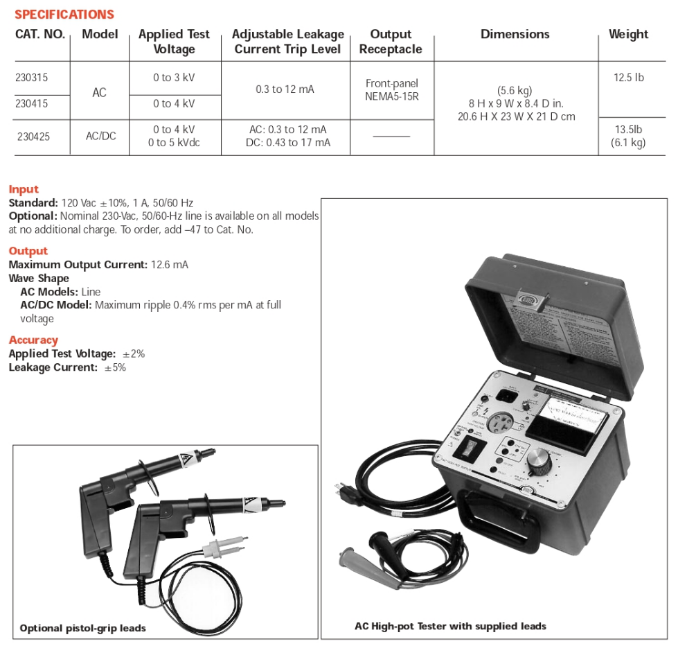 image861 Megger AC-DC High-pot Tester Merk Megger
