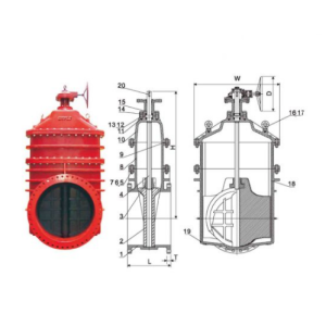 Gate Valve Weflo 150psi 3226