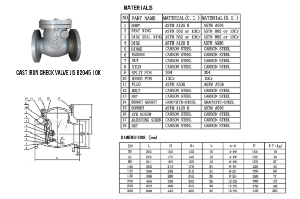 cast-iron-chech-valve-jis-b2045-10-k-pp cast iron chech valve jis b2045 10 k merk hoco