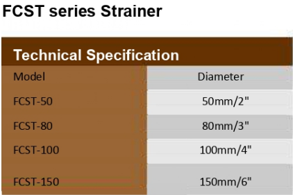 FCST-series FCST-50 Strainer